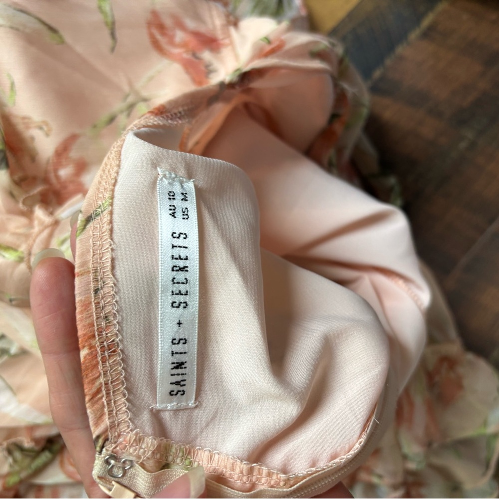 Floral Ruffle Mini Dress - Picture 6 of 6